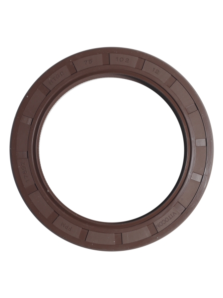 Сальник 2.2-75х102х12 правого вращения КАМАЗ/вал коленчатый передний FPM-фторкаучук 17697