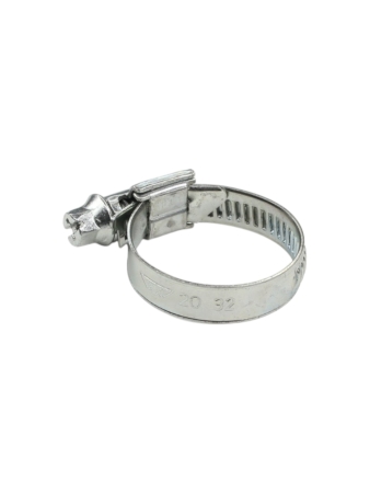 Хомут червячный 20-32/9 (цинковое хроматирование) Завод ТРУД