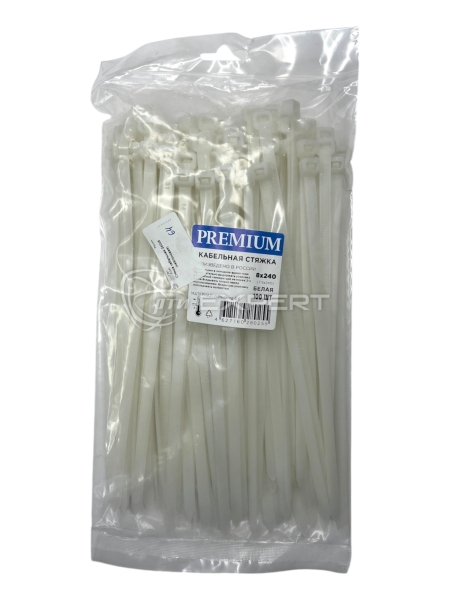 Стяжка кабельная 240х8 (нейлоновая)