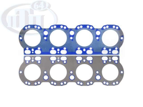 Прокладка головки блока ЯМЗ-238 н/обр. (металл/силикон)