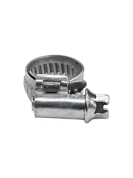 Хомут червячный 10-16/9 (цинковое хроматирование) Завод ТРУД