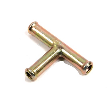 Переходник (тройник)  8мм/6мм металлический карбюратора (Солекс)