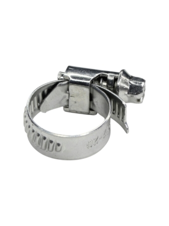 Хомут червячный 12-20/9 (цинковое хроматирование) Завод ТРУД