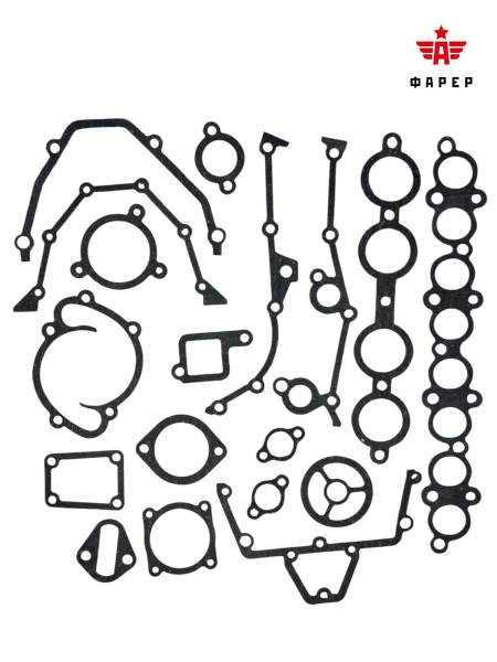 Прокладки двигателя 405/409 ЕВРО-3 (16 шт.) ПМБ 0,6/0,8/1,0 мм ФАРЕР