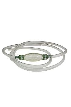 Насос для ручного переливания бензина в сборе (силикон, 3м)