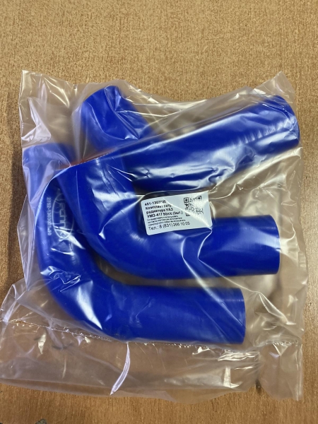 44 Патрубки радиатора ЗИЛ (4шт.) силикон