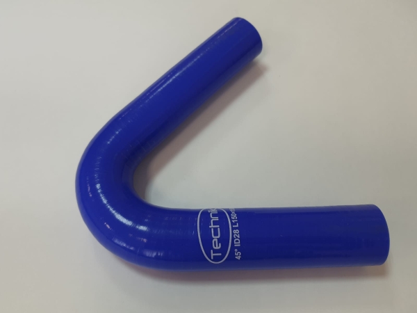 Патрубок радиатора угловой 57/150х150^45° (силикон) Technik