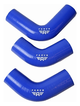 Патрубки радиатора УАЗ-452,469 дв.УМЗ-417 (90л/с) (3 шт.) СИЛИКОН