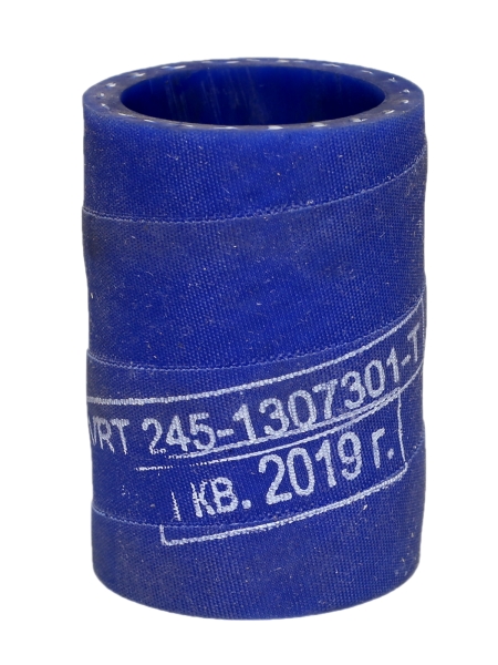 Патрубок охладителя Д-245 (силикон) ЗИЛ 5301, МАЗ 4370 подводящий