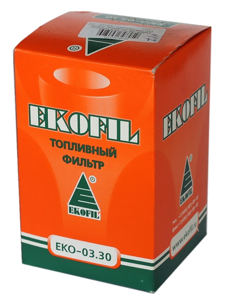 Фильтр топливный Экофил для а/м ПАЗ (Cummins EQB 140-20), КамАЗ 4308 (тонкой очистки)