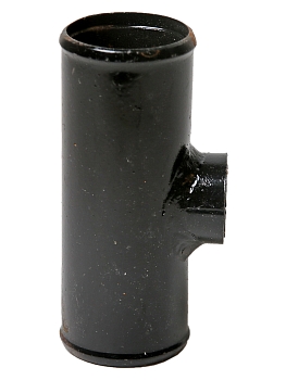 Патрубок радиатора подводящий металлический, прямой, под датчик Г-3102 D=38мм, L=100мм