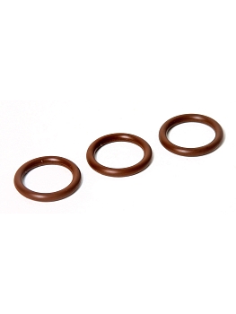 Кольцо фланца трубки отвода масла от ТНВД круглого сечения 3 шт. / КАМАЗ FPM !!!