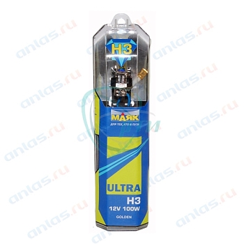 Лампа фар H3 12V-100W Pk22S "Маяк Ультра"