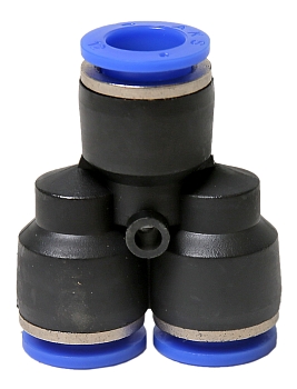 Фитинг трубки ПВХ 12 мм (Y-образный)