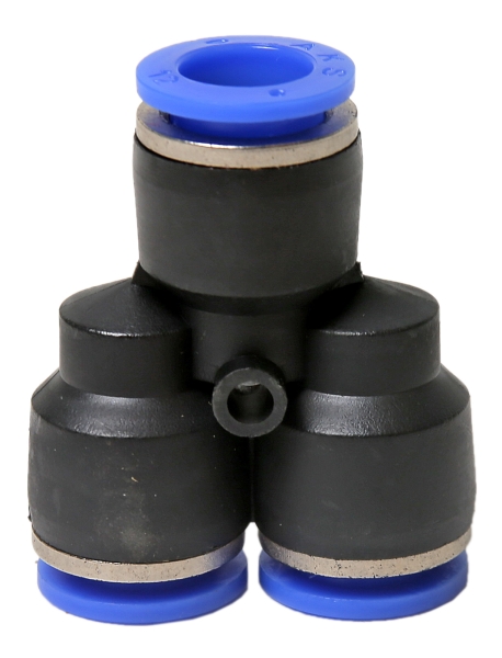 Фитинг трубки ПВХ 12 мм (Y-образный)