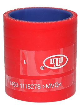 Патрубок турбокомпрессора КАМАЗ-ЕВРО 56х69 (силикон) ПТП