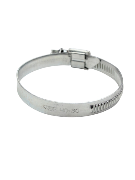 Хомут червячный  40-60/9 (цинковое хроматирование) Завод ТРУД