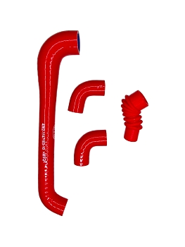 Патрубки РХХ дв.406 (к-т 4 шт.) красный ПТП
