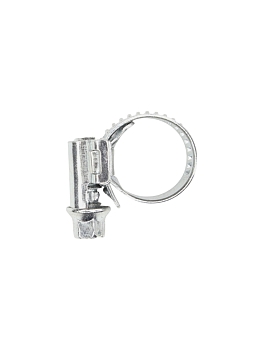 Хомут червячный 12-18/9 (цинковое хроматирование) Завод ТРУД