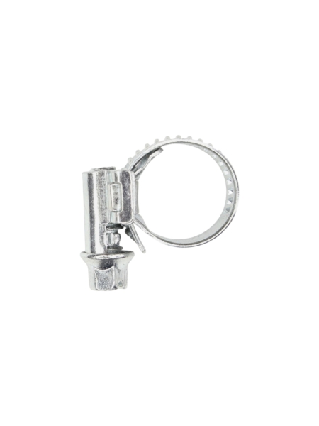 Хомут червячный 12-18/9 (цинковое хроматирование) Завод ТРУД