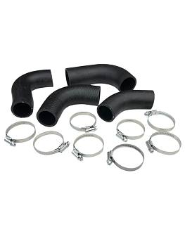 Патрубки радиатора 3302 дв 406 (к-т 4 шт с хомутами червячными) ОРИГИНАЛ ФАРЕР