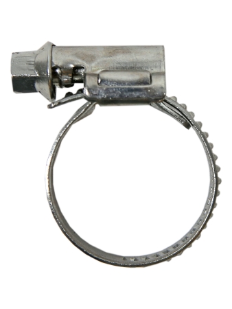 Хомут червячный 16-27/9 (цинковое хроматирование) Завод ТРУД