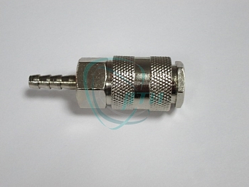 яяРазъем пневм. быстросъемный d- 6 под трубку ПВХ "елка"