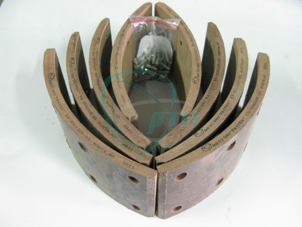 Накладка тормозная Г-53, ПАЗ зад. с заклепками (асбестовая) с заклепками 8шт.