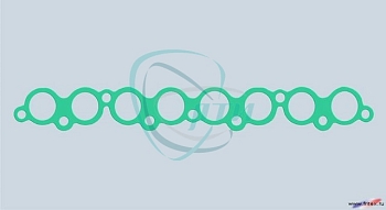33 Прокладка  трубы впускной (коллектора) ГАЗ дв.405,406 ЕВРО-3