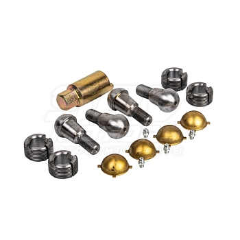 Шкворень УАЗ Патриот, Хантер мост Спайсер на вкладышах (бронза 4 уса) ст/обр. (комплект 4шт + ключ)