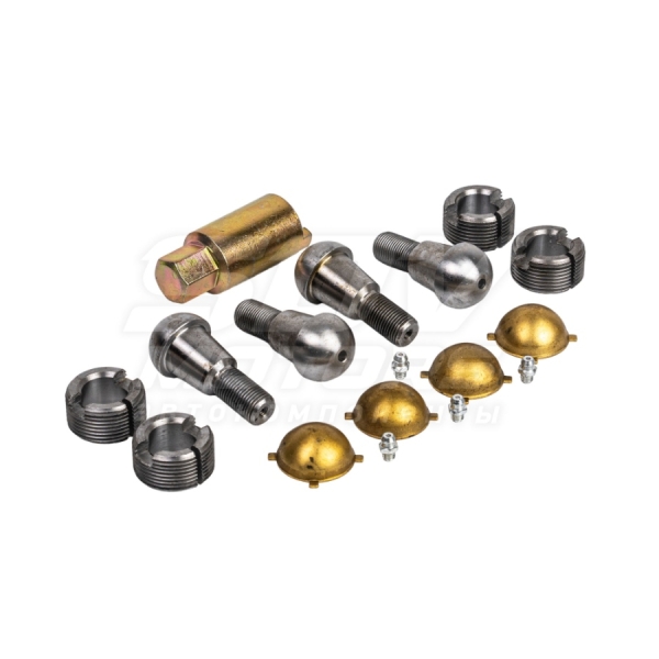 Шкворень УАЗ Патриот, Хантер мост Спайсер на вкладышах (бронза 4 уса) ст/обр. (комплект 4шт + ключ)