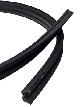 Уплотнитель стекла (опускного) УАЗ-452 желоб(бархотка)БРТ