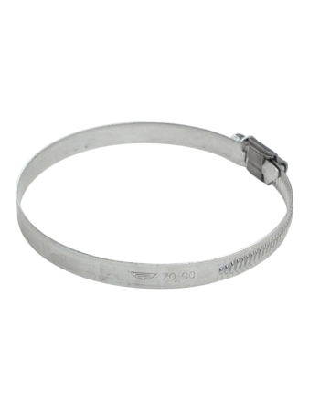 Хомут червячный 70-90/9 (цинковое хроматирование) Завод ТРУД