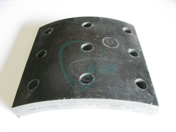 Накладка тормозная ПАЗ "Аврора", КАВЗ сверл. (б/асб)