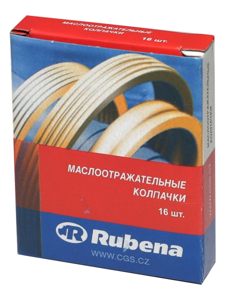 Колпачки маслосъемные кт. (16шт.) для а/м ВАЗ-2110-12,2170, дв.ЗМЗ-406-409 (16 кл.) Rubena