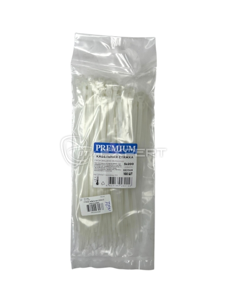 Стяжка кабельная 200х4,5 (нейлоновая)
