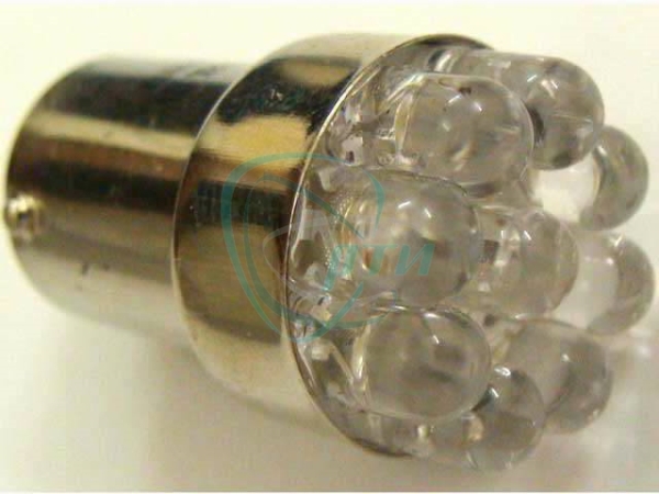 Лампа светодиодная Т15 24V-9LED WHITE ВА15S Маяк (указ.поворота,стоп-сигнал)