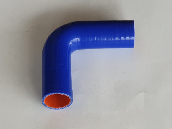 Патрубок угловой переходной 25/38х150/150^90° (силикон) Technik