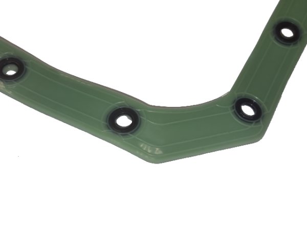 Прокладка масл. картера ЗИЛ-130 (силикон, зеленый, с пресc-шайбами) Technik