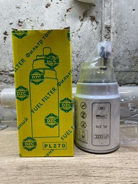 44 Фильтр топливный грубой очистки (элемент) с отстойником (Аналог MANN FILTER PL270) DZC
