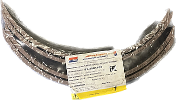 Накладка тормозная Г-53, КаВЗ перед.длин. 8шт. с заклёпками сверлёные