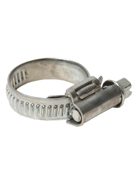 Хомут червячный 16-27/9 (цинковое хроматирование) Завод ТРУД