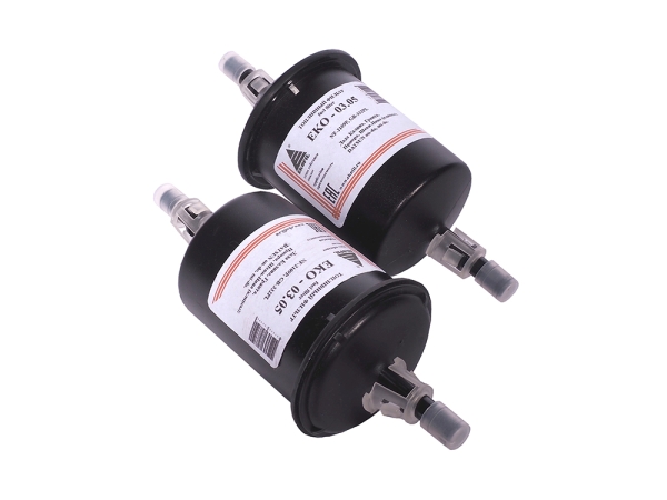 44 Фильтр топливный Экофил ВАЗ 2123, 1118, ZAZ-Daewoo (клипсы) ПЛАСТИКОВЫЙ