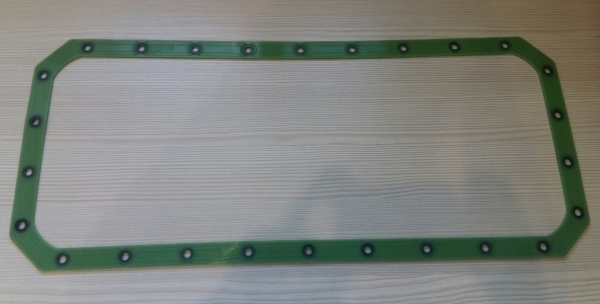 Прокладка масл. картера ЗИЛ-130 (силикон с пресc-шайбами) зеленый 