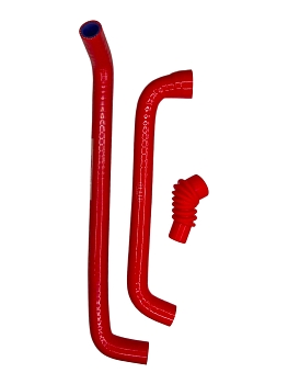 Патрубки РХХ дв.405 (к-т 3 шт.) красный ПТП