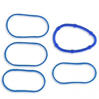 Прокладка ресивера (впуск.коллектора) 16 кл. LADA Largus, Renault Logan, Sandero (4 шт.) силикон син