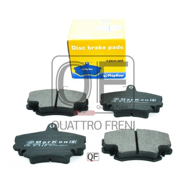 Колодка тормозная LADA Largus, Logan передняя без датчика (к-т 4 шт)