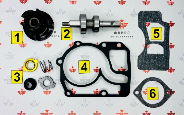 Р/к Водяного насоса для двигателей 24Д/2401 (полный) ФАРЕР
