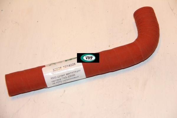 Патрубок вентиляции картера Г-33098 дв.ЯМЗ (силикон) угловой ВРТ (D 22мм)