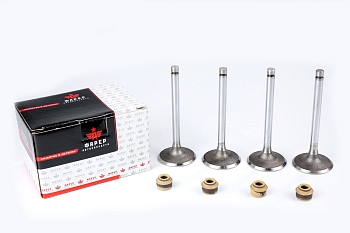 Клапана впускные дв. 402,511,513,523, 417,421 ОРИГИНАЛ (к-т 4 шт. с м/с колпачками) ФАРЕР